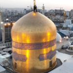 iran black flag imam reza mosque